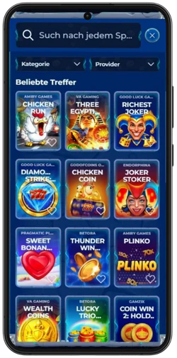 Spielsuche im God of Coins Casino
