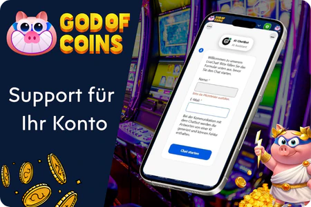 Support und Hilfebereich bei God of Coins